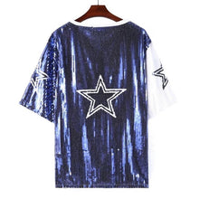 Load image into Gallery viewer, Dallas Cowboys Sparkly Sequin Dress