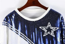 Load image into Gallery viewer, Dallas Cowboys Sparkly Sequin Dress