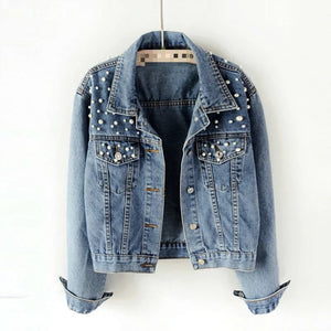 Wifey Pearl Denim Jacket