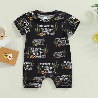 The World Needs More Cowboys Bodysuit Romper