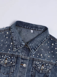 Wifey Pearl Denim Jacket