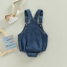 Load image into Gallery viewer, Infant Denim Overalls Button Closure