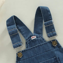 Load image into Gallery viewer, Infant Denim Overalls Button Closure